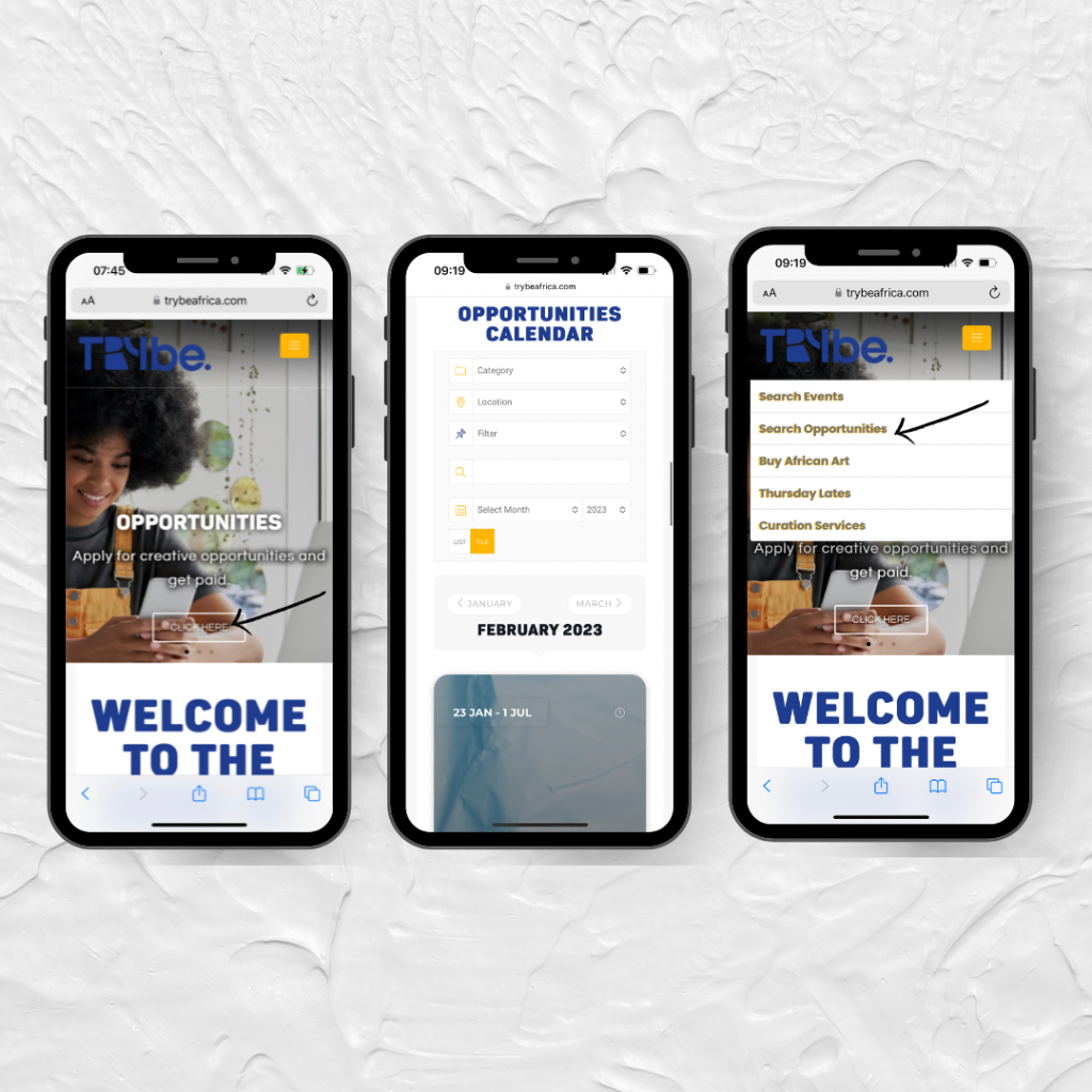 how to apply for opportunities on trybe