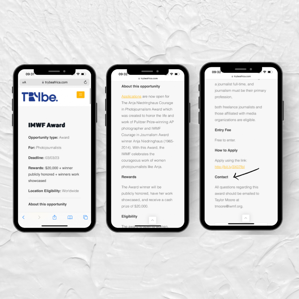 how to apply for opportunities on trybe