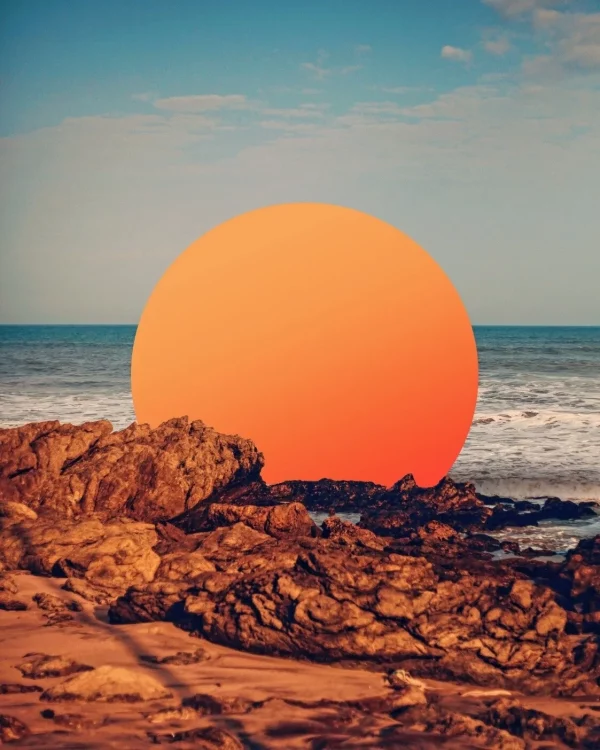 Sunset at the beach